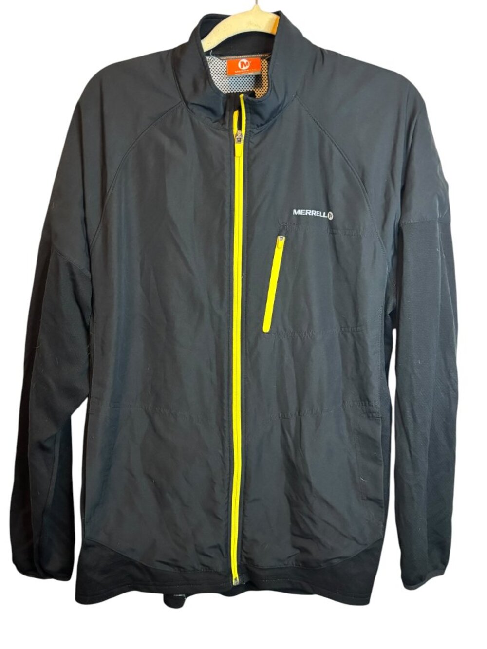 Merrell Jacket Men's XL Resister Athletic outdoor Hiking Trail Running Black